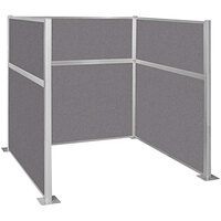 Versare Hush Panel 6' x 6' Slate U-Shape Cubicle