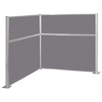 Versare Hush Panel 6' x 6' Slate L-Shape Cubicle