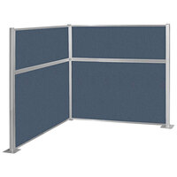 Versare Hush Panel 6' x 6' Ocean L-Shape Cubicle