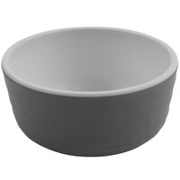 GET Roca Matte 3 oz. Gray Melamine Sauce Dish - 72/Case