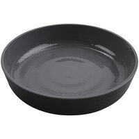 GET Roca Glazed 42 oz. Gray Melamine Low Street Bowl - 12/Case