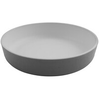 GET Roca Matte 42 oz. Gray Melamine Low Street Bowl - 12/Case