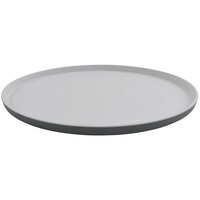 GET Roca Matte 16" x 12" Gray Melamine Oval Platter - 6/Case