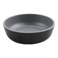 GET Roca Matte 4 oz. Black Melamine Shallow Side Dish - 48/Case