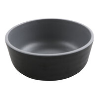 GET Roca Matte 15 oz. Black Melamine Soup / Salad Bowl - 24/Case