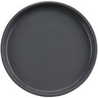 GET Roca Glazed 7" Gray Melamine Round Plate - 24/Case