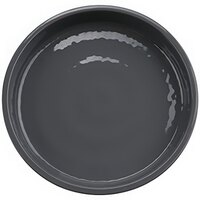 GET Roca Glazed 5" Gray Melamine Round Plate - 48/Case