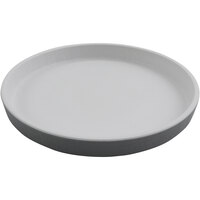 GET Roca Matte 7" Gray Melamine Round Plate - 24/Case