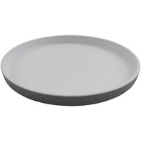 GET Roca Matte 9" Gray Melamine Round Plate - 12/Case