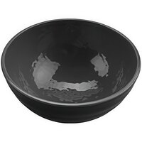 GET Roca Glazed 32 oz. Gray Melamine Ramen Bowl - 12/Case