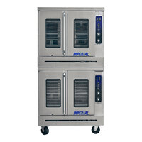 Imperial Range PCVDG-2 Pro Series Double-Deck Four-Door Bakery Depth Liquid Propane Convection Oven - 160,000 BTU