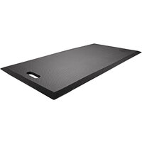 Ergodyne ProFlex 391 18" x 36" Black Extra Large Lightweight Foam Kneeling Pad - 1/2" Thick