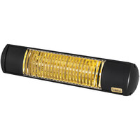 Solaira XL Black Aluminum Ultra-Low Light Electric Infrared Heater - 208/240V, 2000W
