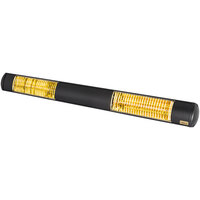 Solaira XL Black Aluminum Ultra-Low Light Electric Infrared Heater - 208/240V, 4000W