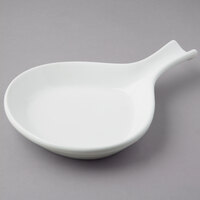 Tuxton BWP-114 18 oz. White China Fry Pan Server - 12/Case