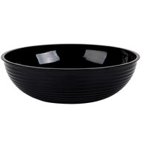 Cambro RSB12CW110 5.8 Qt. Black Camwear Round Ribbed Bowl