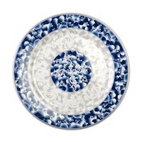 Thunder Group 1007DL Blue Dragon 6 7/8" Round Melamine Plate - 12/Pack