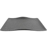 cheforward™ by GET Infuse 14 1/2" x 10 3/16" Rectangle Stone Grey Melamine Platter - 10/Case