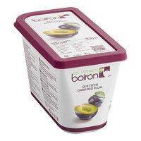 Les Vergers Boiron Dark Red Plum 100% Fruit Puree 2.2 lb.