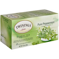 Twinings Pure Peppermint Herbal Tea Bags - 25/Box