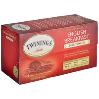 Twinings English Breakfast Decaffeinated Tea Bags - 25/Box