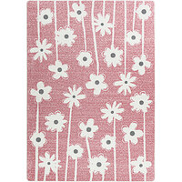 Joy Carpets Claremont Kids Big Blooms 7' 8" x 10' 9" Blush Rectangle Area Rug