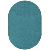 Joy Carpets Kid Essentials Endurance 7' 6" x 12' Mint Oval Area Rug