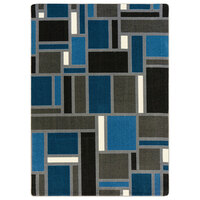 Joy Carpets First Take Matilda 7' 8" x 10' 9" Sapphire Rectangular Area Rug