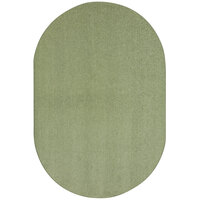 Joy Carpets Kid Essentials Endurance 6' x 9' Sage Oval Area Rug