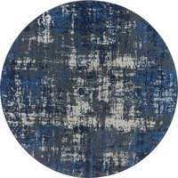 Joy Carpets Kid Essentials Terra Mae Marine Round Area Rug