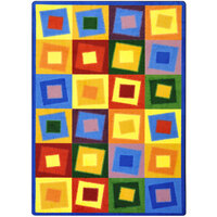 Joy Carpets Kid Essentials Off Balance Brights Rectangular Area Rug