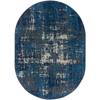 Joy Carpets Kid Essentials Terra Mae Marine Oval Area Rug