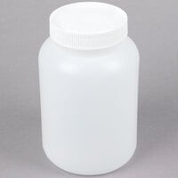 Carlisle PS70200 Store 'N Pour 1/2 Gallon White Container with Colored Cap