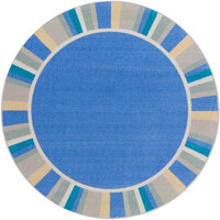 Joy Carpets Kid Essentials Off The Cuff 7' 7" Light Blue Round Area Rug