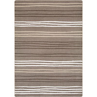 Joy Carpets Kid Essentials All Lined Up 7' 8" x 10' 9" Neutral Rectangle Area Rug