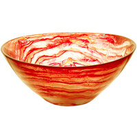 Bon Chef 14" x 12 1/2" Oval Scarlet Resin Bowl