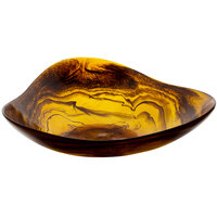 Bon Chef 15 1/4" Triangle Umber Resin Bowl