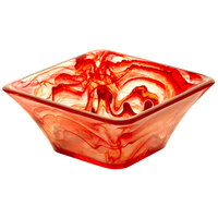 Bon Chef 8" Square Scarlet Resin Bowl