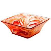 Bon Chef 12 1/4" Square Scarlet Resin Bowl