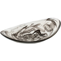 Bon Chef 5 1/2" x 3 1/2" Oval Smoke Shallow Resin Bowl