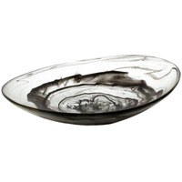 Bon Chef 11" x 7 3/4" Oval Smoke Shallow Resin Bowl