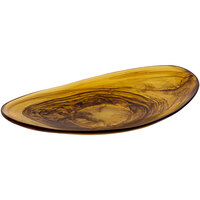 Bon Chef 7 3/4" x 5" Oval Umber Shallow Resin Bowl