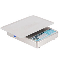 Edlund WSC-20 OP Poseidon 20 lb. Waterproof Digital Portion Scale with Oversized 7" x 8 3/4" Platform