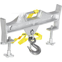 Vestil 2" x 23 3/16" x 13 1/16" Steel Double Rigid Hoist Optioning Hook D-FORK-4-RL - 4000 lb. Capacity