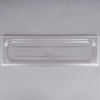 Cambro 20LPCWC135 Camwear 1/2 Size Long Clear Polycarbonate Flat Lid