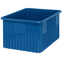 Quantum 22 1/2" x 17 1/2" x 12" Heavy-Duty Blue Dividable Container DG93120BL