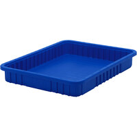 Quantum 22 1/2" x 17 1/2" x 3" Heavy-Duty Blue Dividable Container DG93030BL