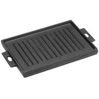 American Metalcraft 8 1/4" x 5 3/4" Pre-Seasoned Mini Reversible Cast Iron Griddle CIG85