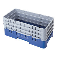 Cambro HBR712186 Navy Blue Camrack Half Size Open Base Rack with 3 Extenders