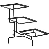 Tablecraft CaterWare 22 1/2" x 20 1/2" x 19" Three-Tiered Display Stand